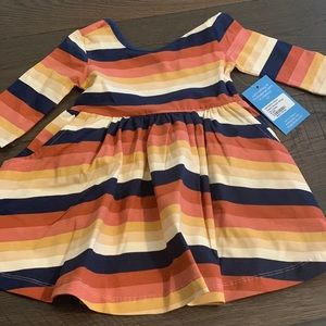 Rufflebutts Knit 3/4 Sleeve Twirl Dress (NWT) - 18-24 months
